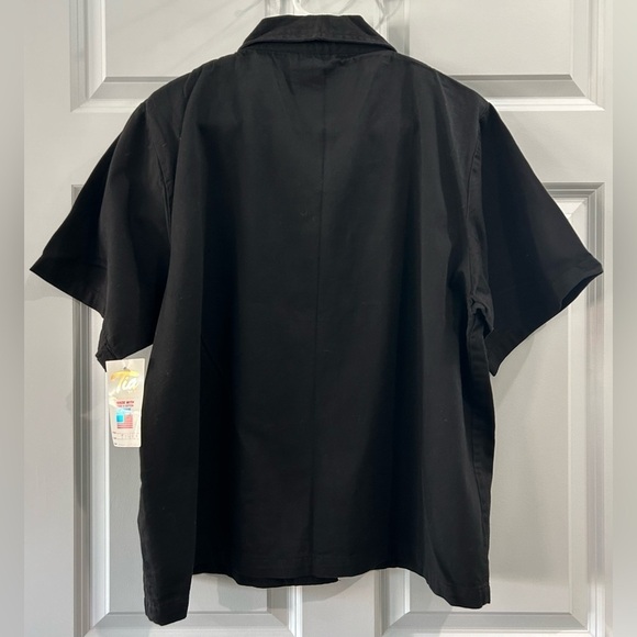 NWT Vintage Tia Designs Cat Applique Button Front Top Size XL Boxy Artsy Casual - Picture 2 of 9